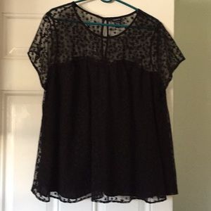 Cute torrid star mesh top